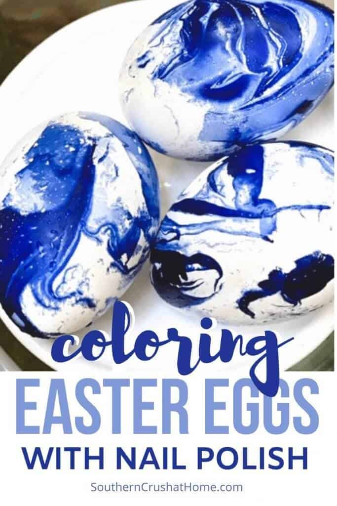 Coloring Easter Eggs with Nail Polish Pin