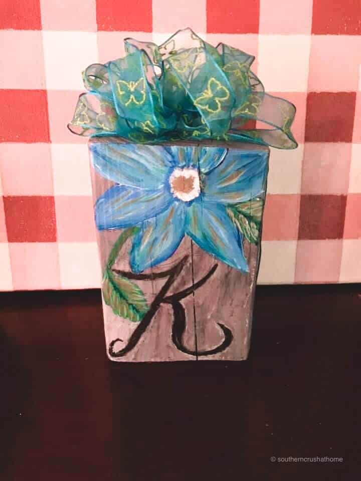 DIY-painted-wood-block