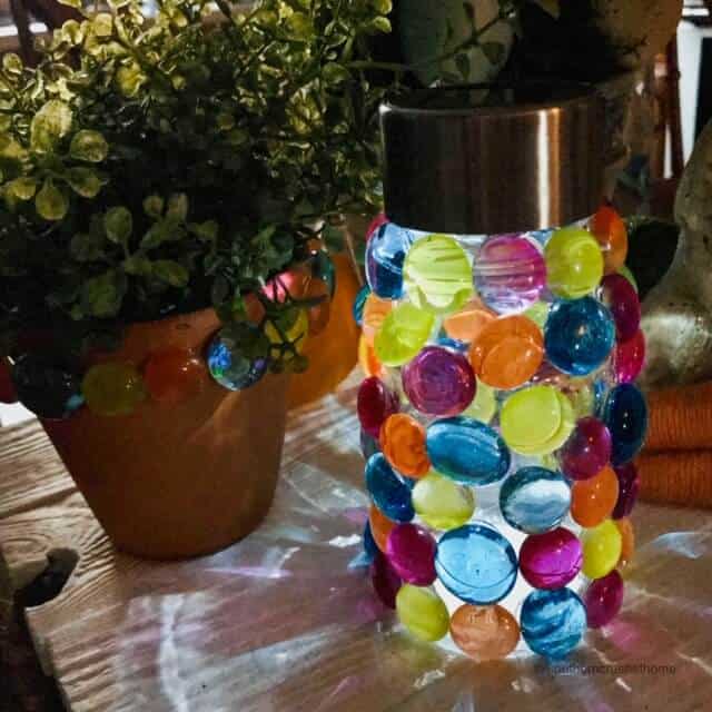 solar luminaries diy at night