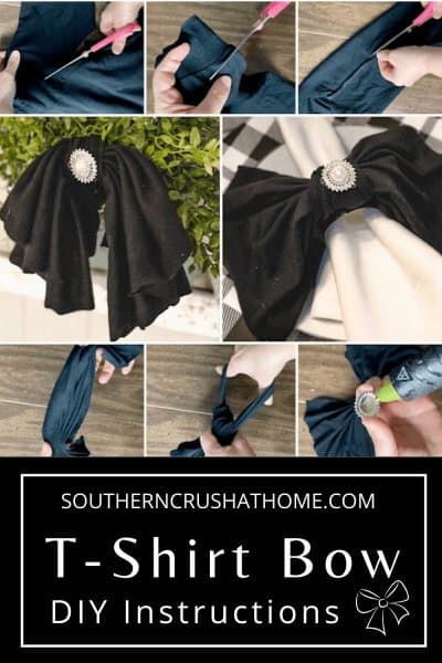 easy t-shirt bow diy pin