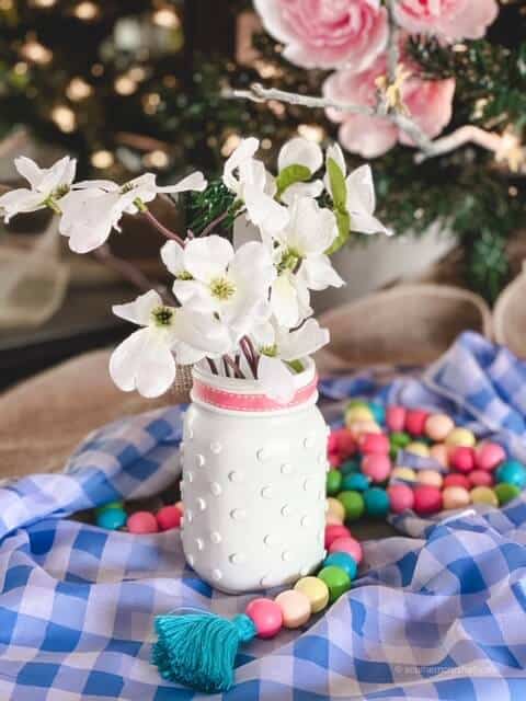 How to Make DIY Hobnail Milk Glass