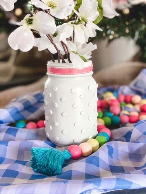 How to Make DIY Hobnail Milk Glass