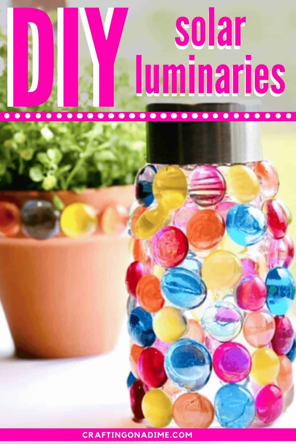 solar luminaries diy pin