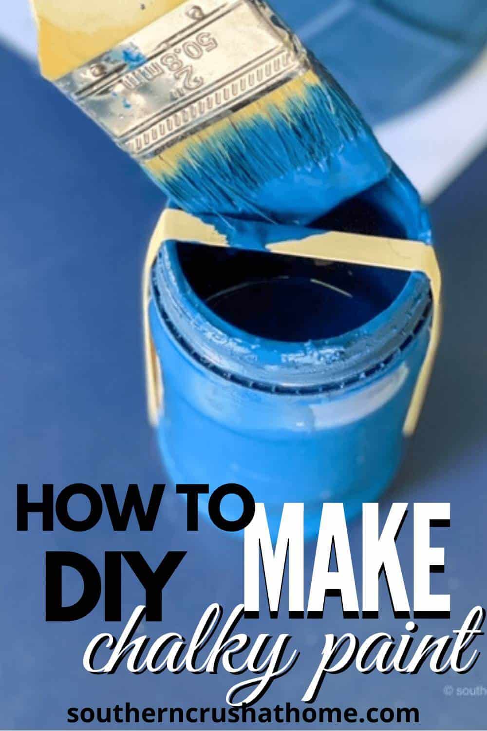 How to make DIY Chalky Paint 