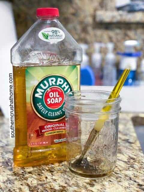 How to use Murphy oil soap to clean dried chalk paint off brush