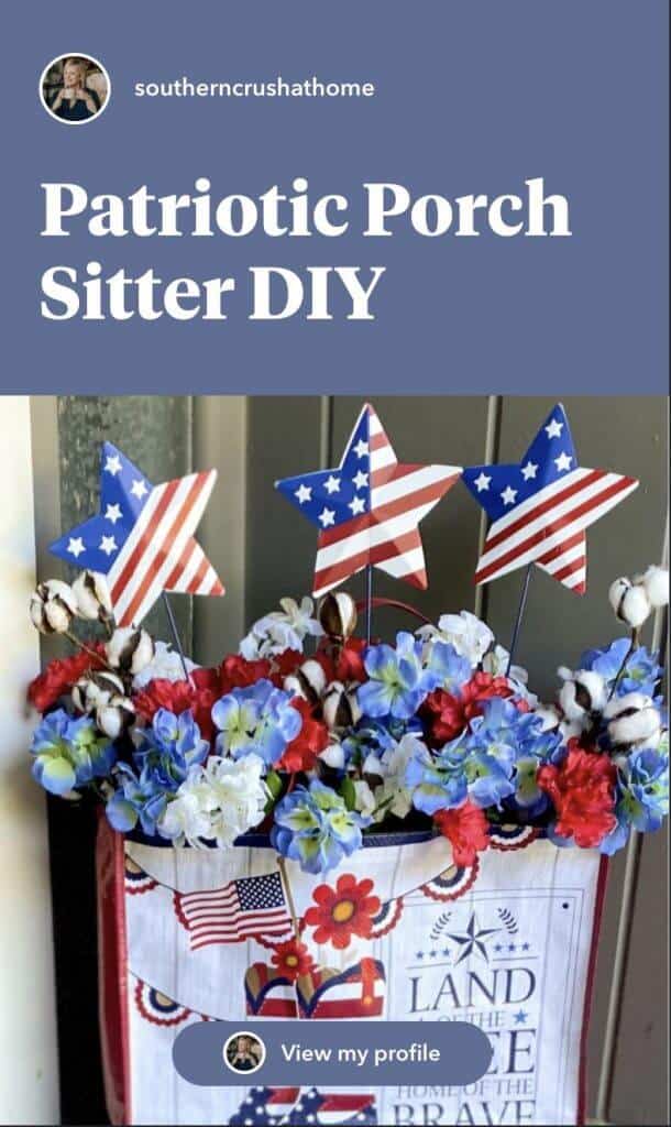 patriotic porch decor pin