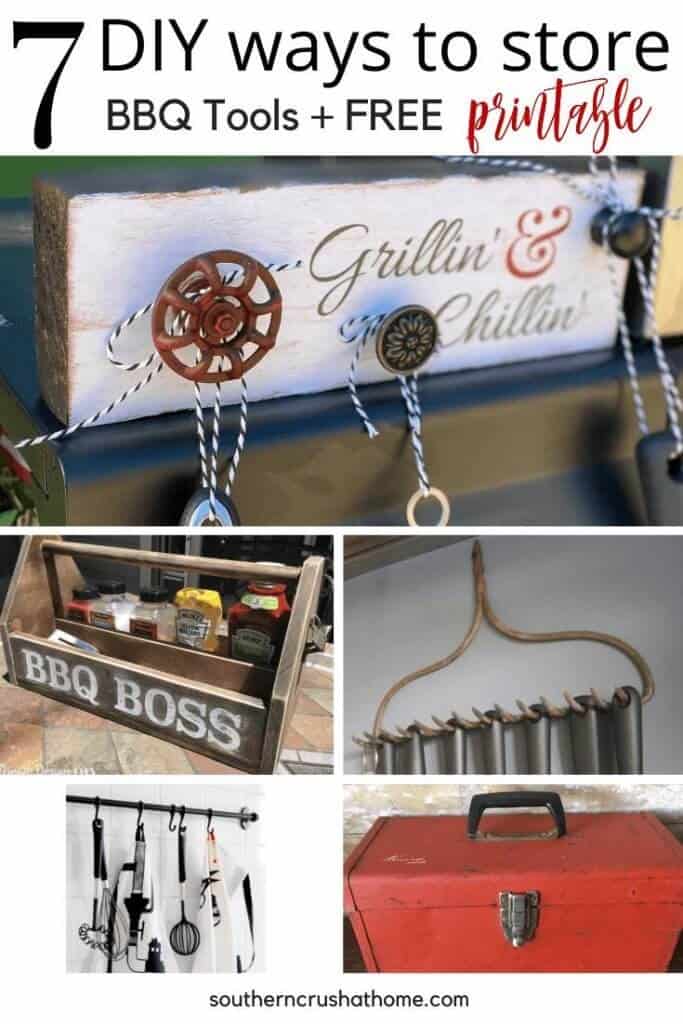 7 DIY Ways to Store BBQ Tools Pin