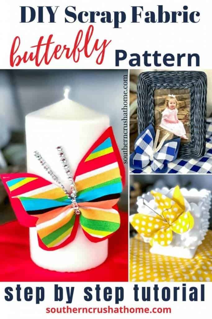 DIY Scrap Fabric Butterfly Pin