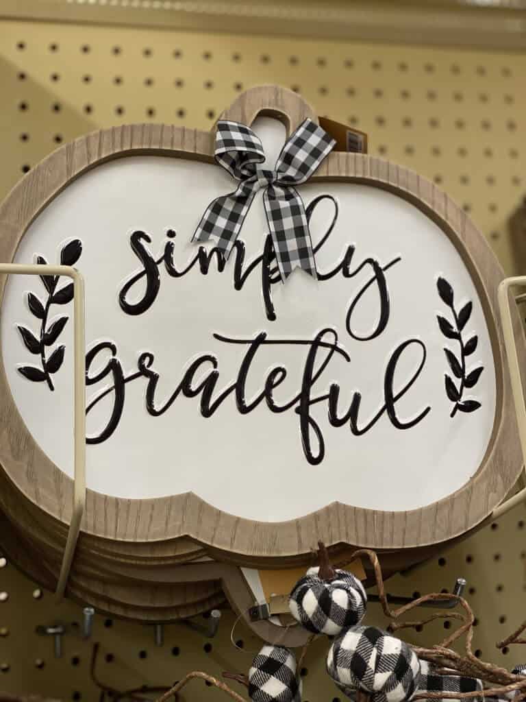 Hobby Lobby Fall Decor Tour 2020 simply grateful pumpkin