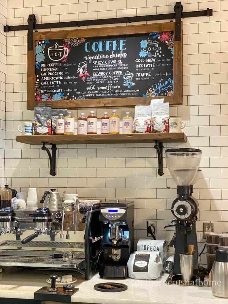 pioneer woman mercantile decor trip coffee sign