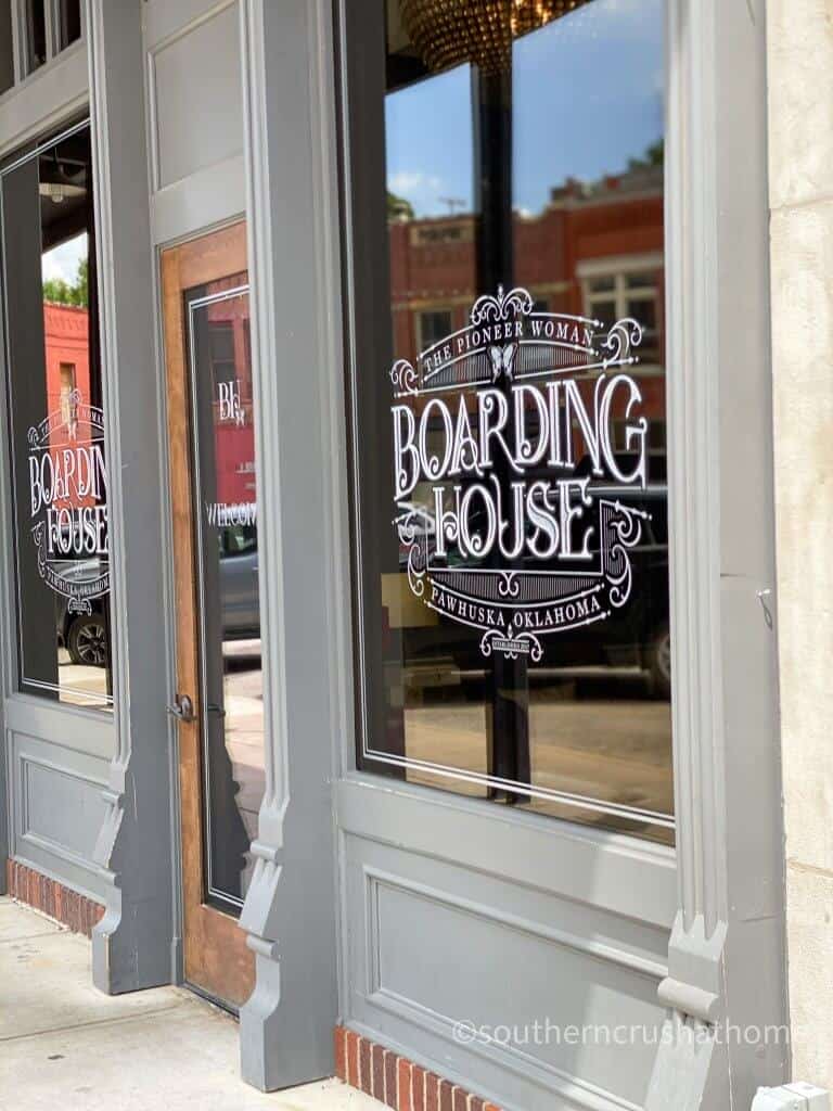 pioneer woman boarding house entrance