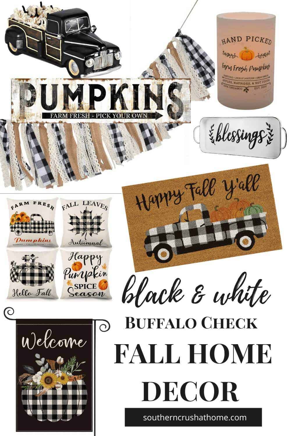 Gingham Farm Fresh Pumpkins Tag Sign Fall Decor Popular shop is the