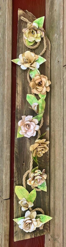 Burlap Floral Banner Lisa Brown