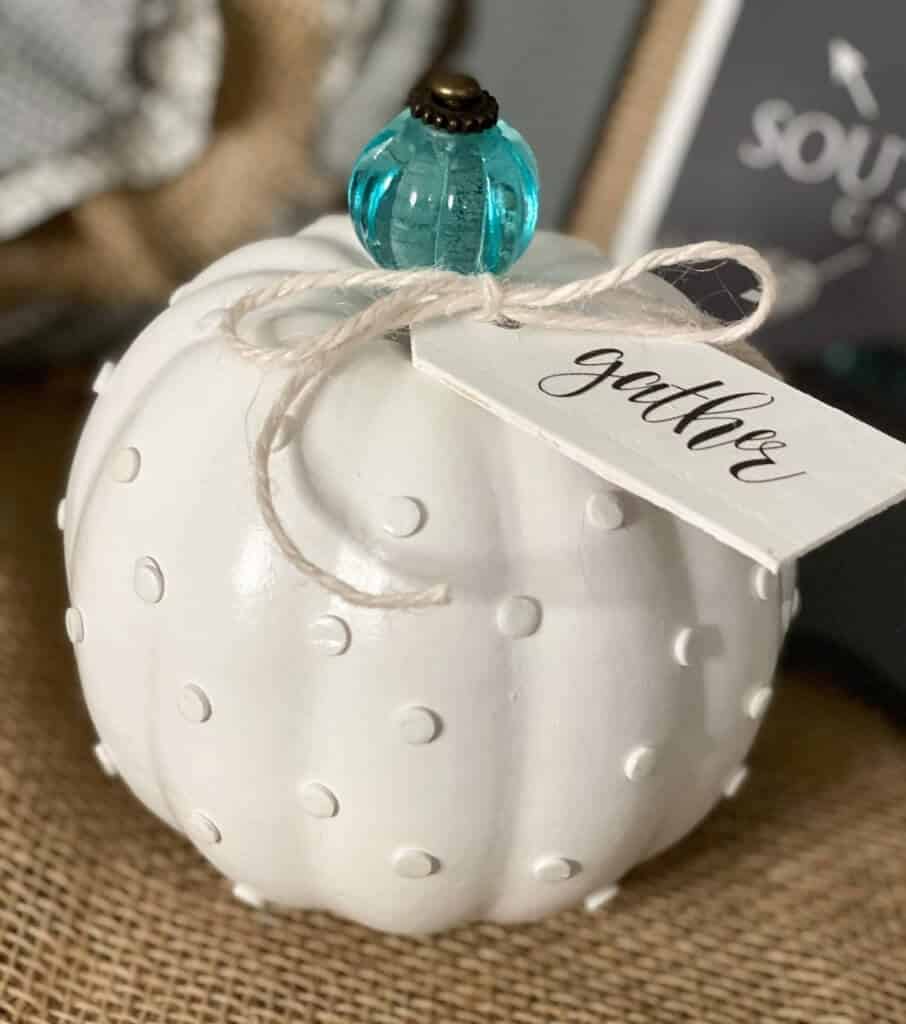 DIY MILK GLASS PUMPKIN final