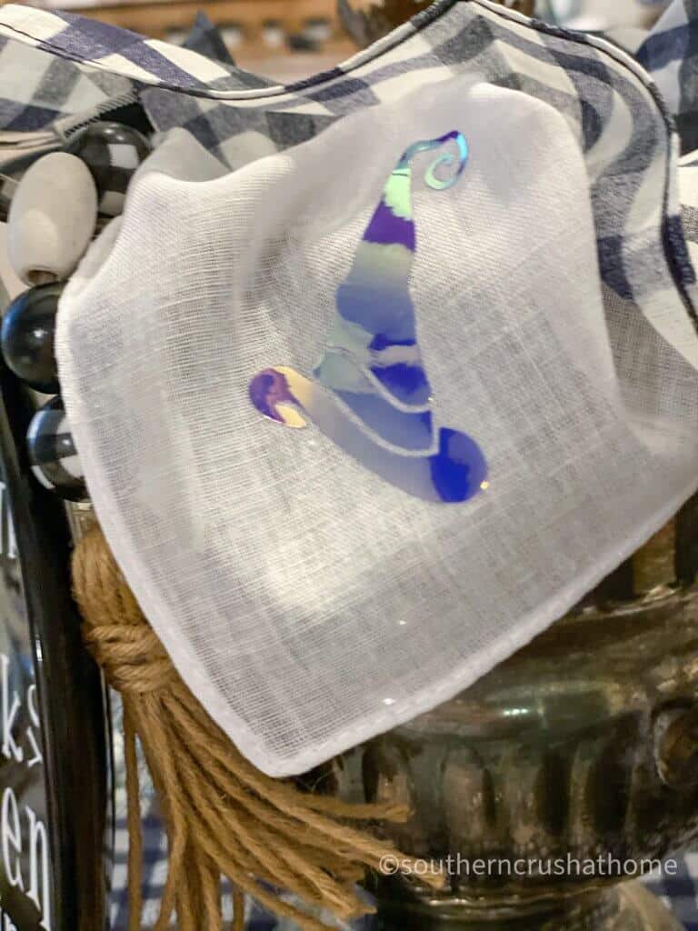 holographic foil witch's hat design