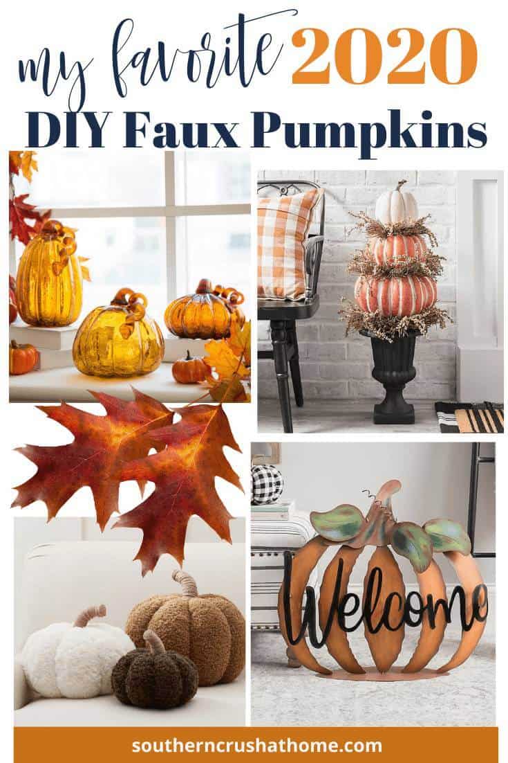 My Favorite Faux DIY Pumpkins + Printable