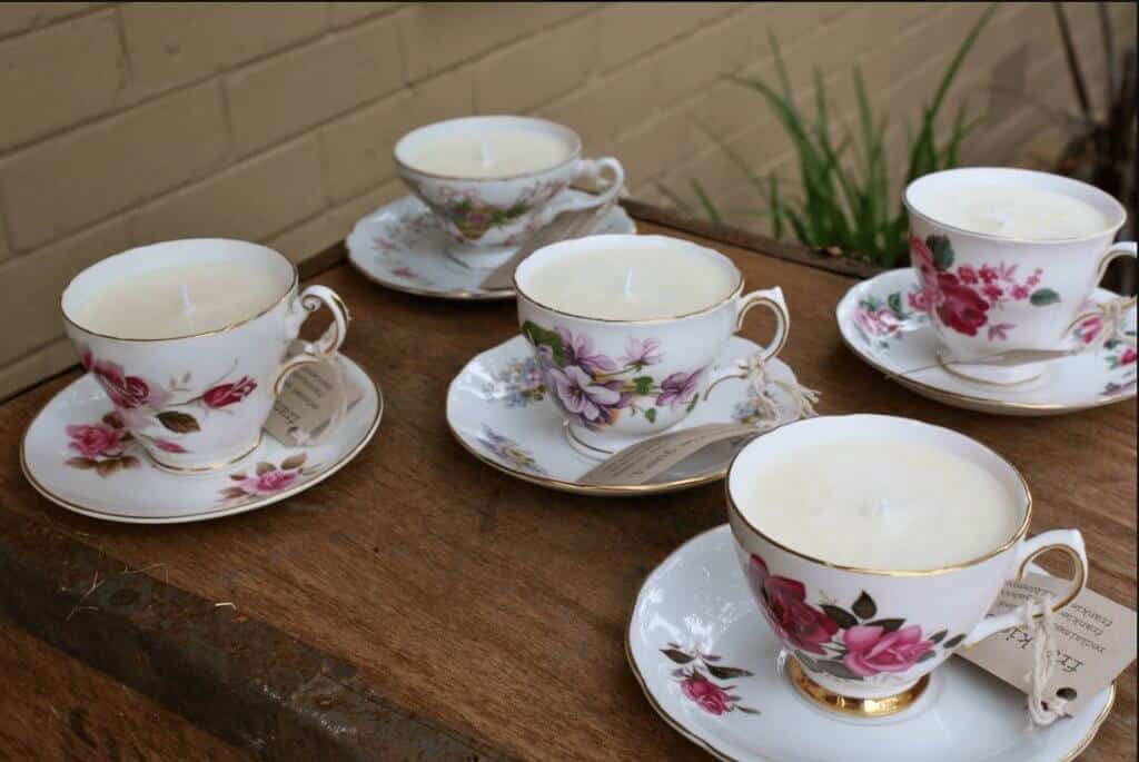 Vintage Teacup Candles