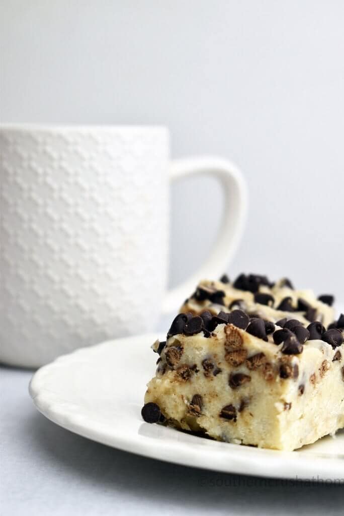 coffee mug with square of fudge