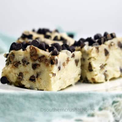 cookie dough fudge squares