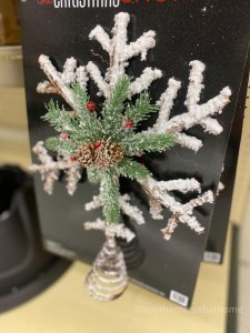 Hobby Lobby Christmas Decor Tour flocked topper