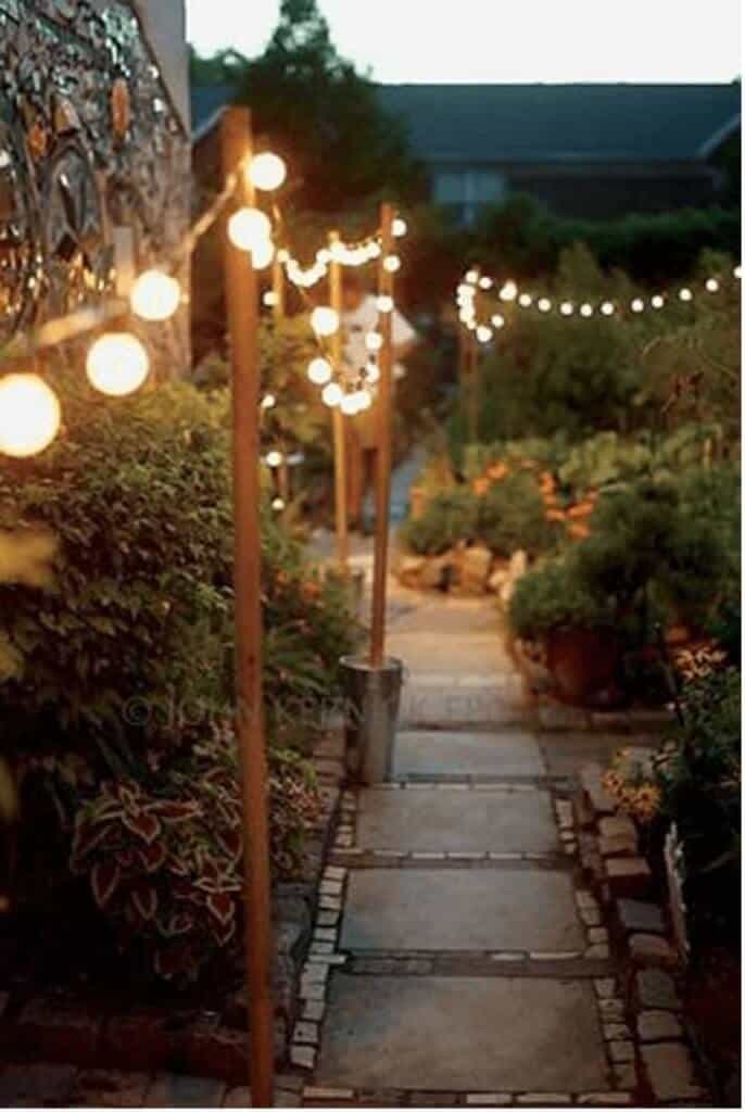 patio string light ideas