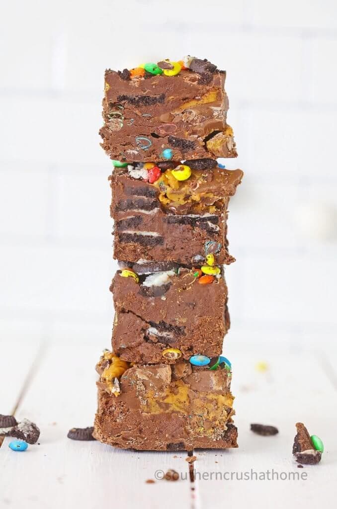 m & M oreo fudge