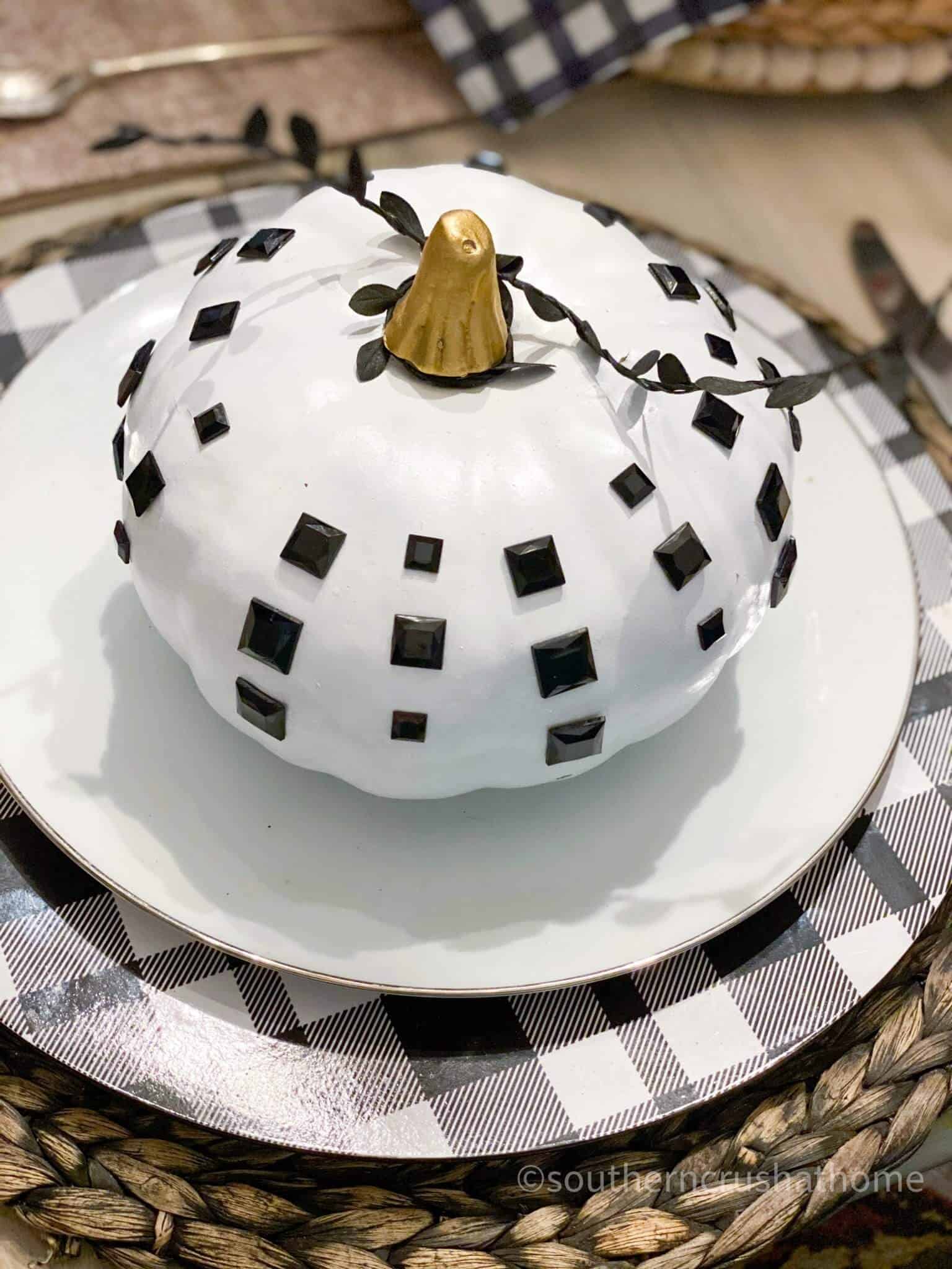 4 Easy Dollar Tree Black and White Pumpkin Ideas