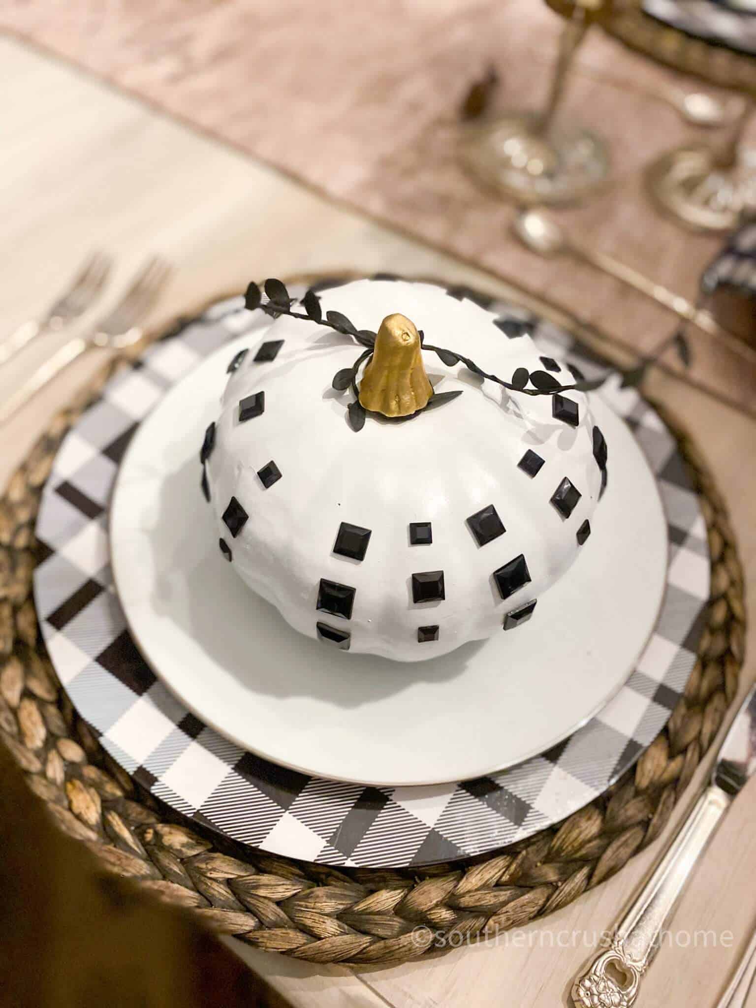 4 Easy Dollar Tree Black and White Pumpkin Ideas