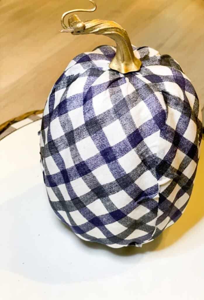 Buffalo Check Fabric Pumpkin Final