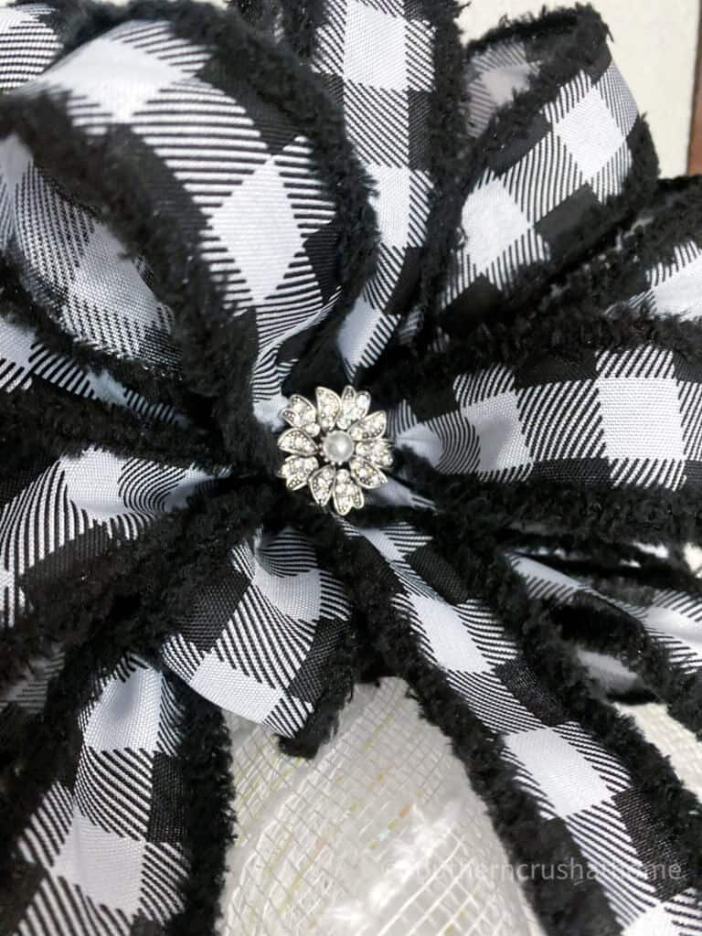 deco mesh wreath bow