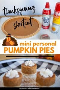 mini personal pumpkin pies PIN