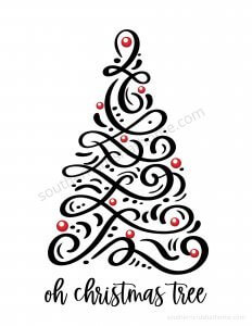 oh christmas tree FREE printable