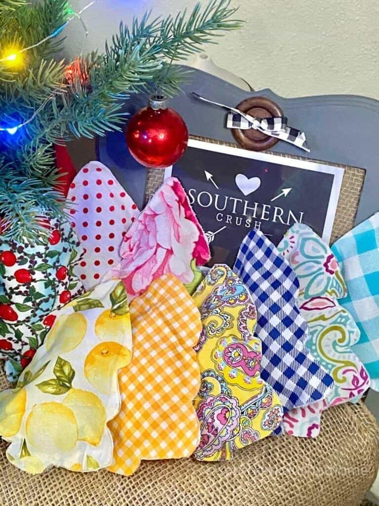 No sew Fabric Christmas Tree