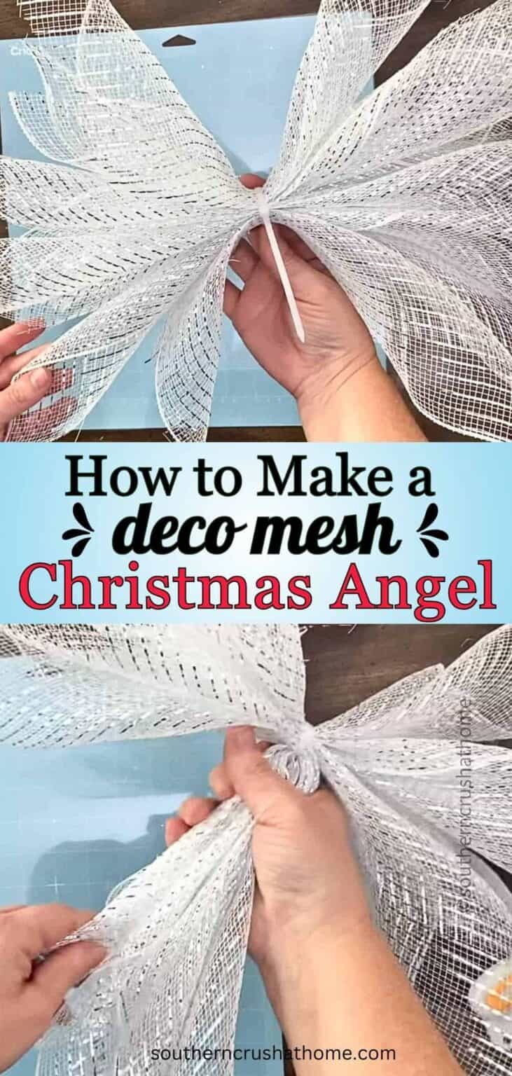 How to Make a Deco Mesh Christmas Angel Craft