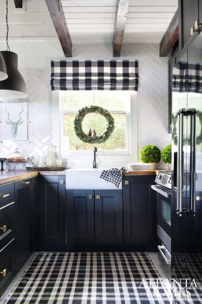 Black and White Buffalo Check Kitchen Decor