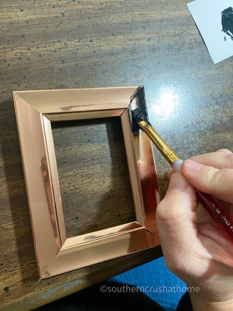 Painting Dollar Tree Photo Frame