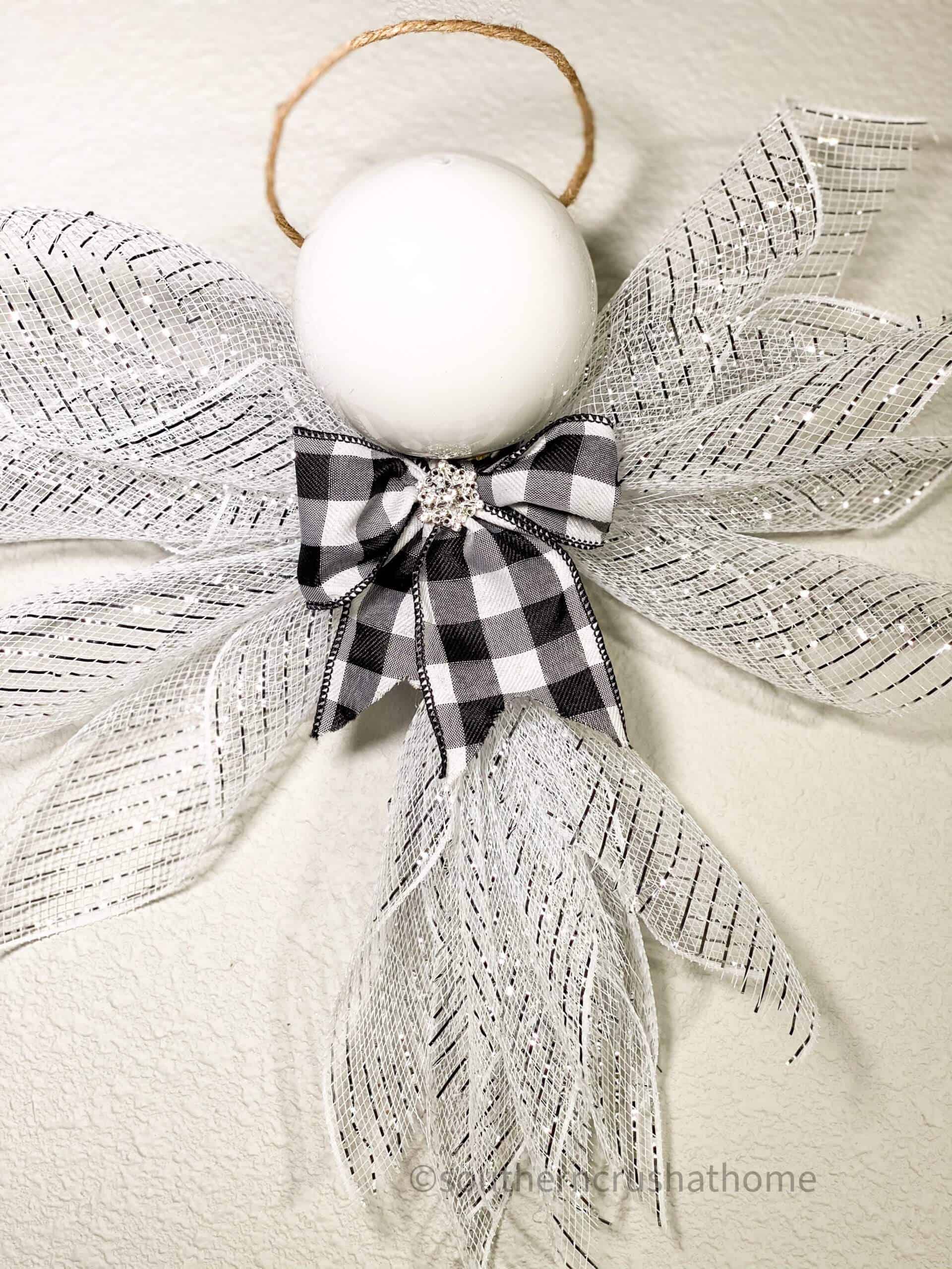 final deco mesh christmas angel