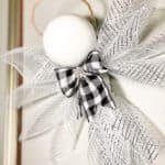 deco mesh christmas angel hanging