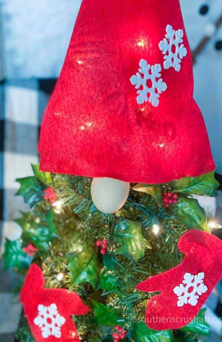 Gnome DIY Christmas Tree + FREE Pattern
