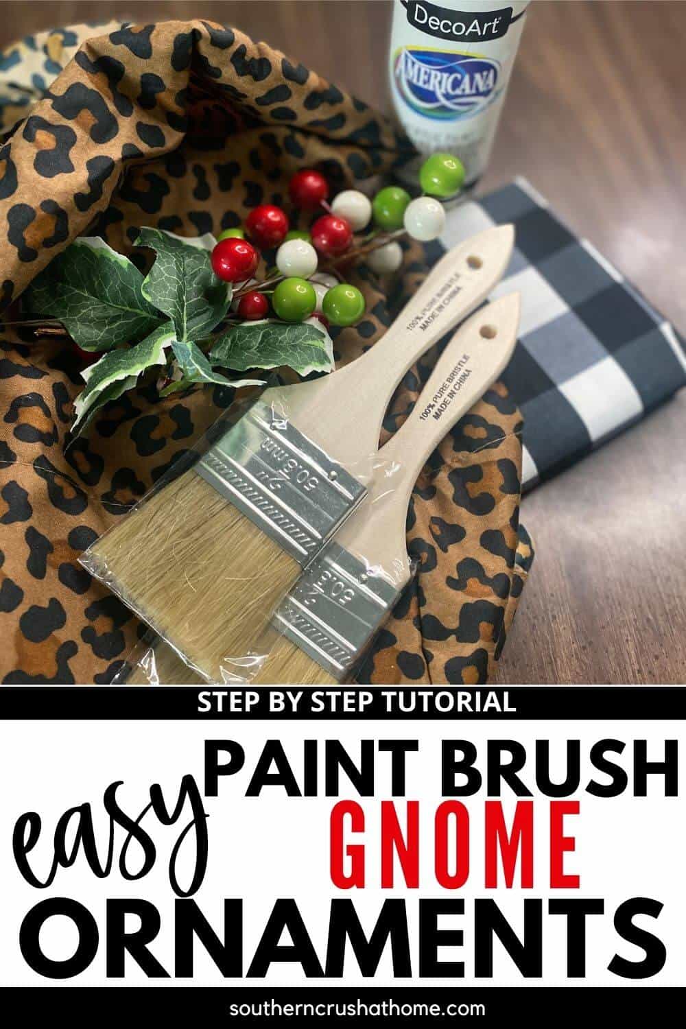 Paint Brush Gnome Ornaments Southern Crush at Home
