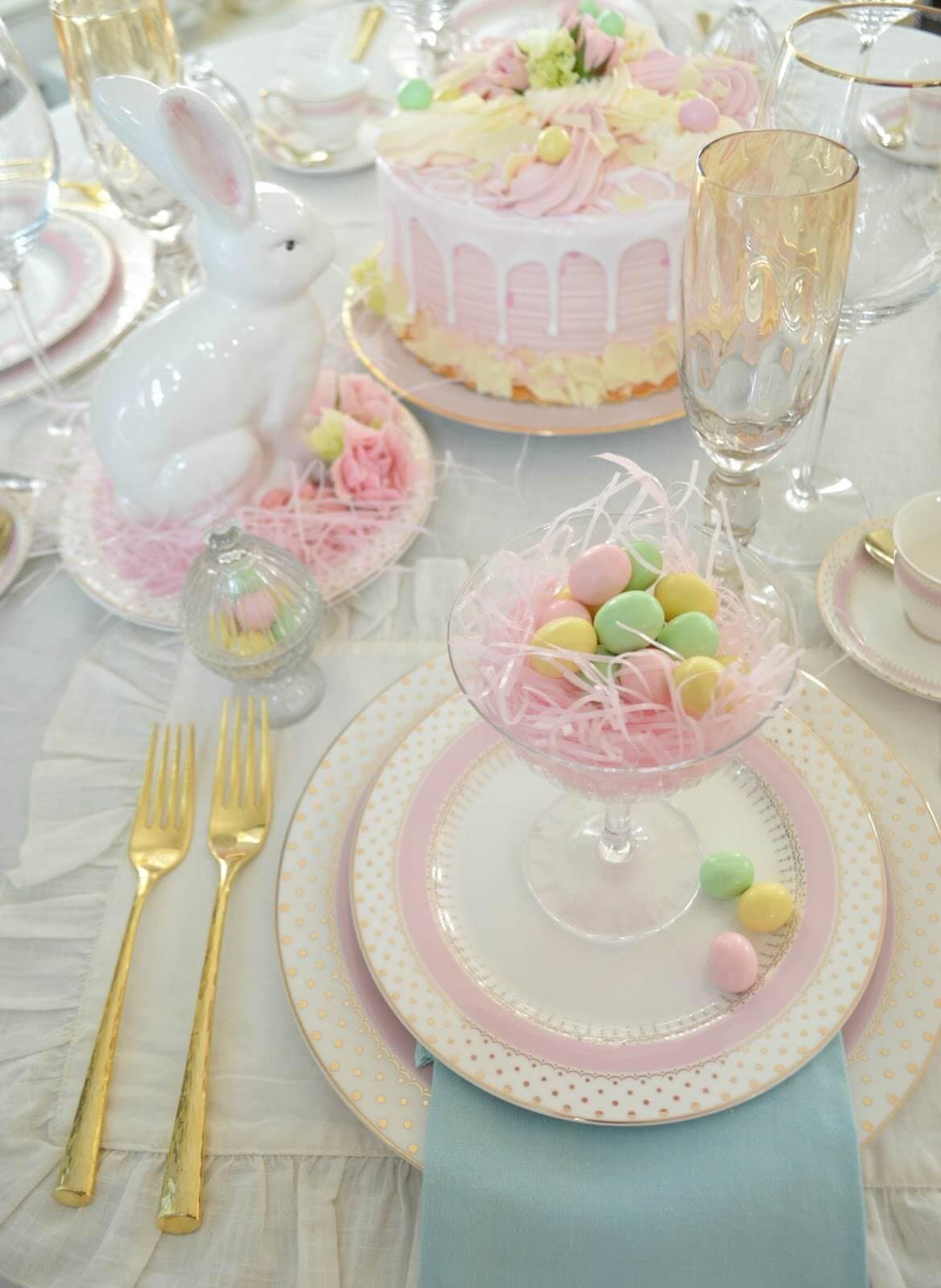Pastel Tablescape for Easter