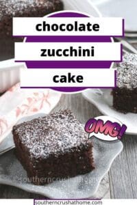 chocolate zucchini cake PIN