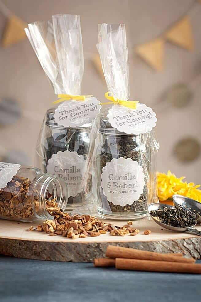 diy tea favors