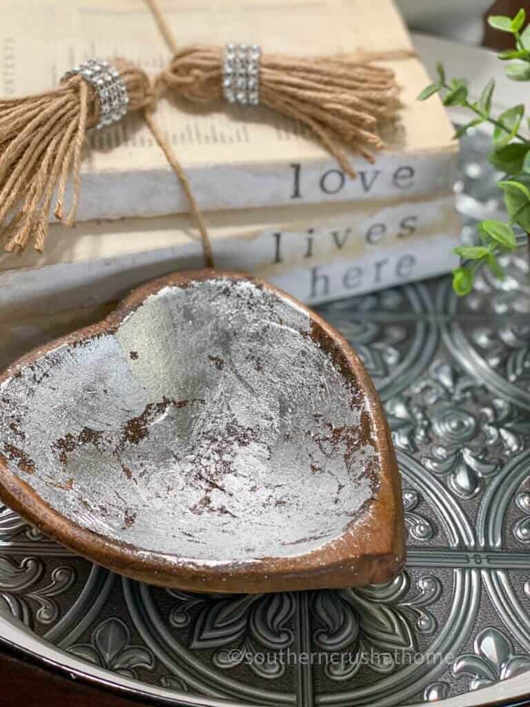 close up of wooden dough bowl diy