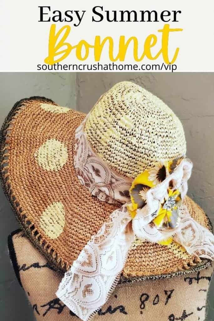 summer bonnet diy pin