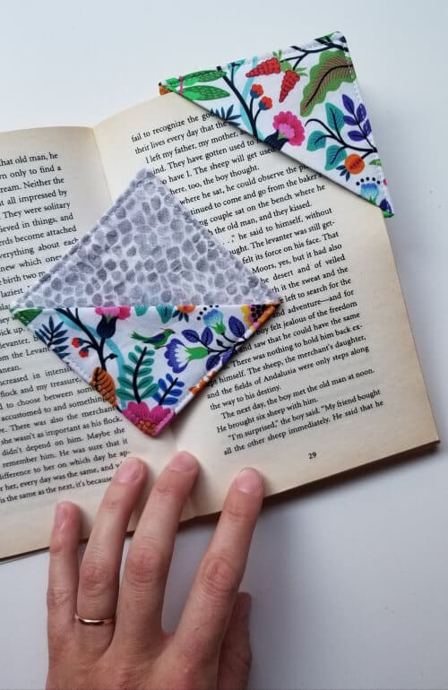 fabric bookmarks