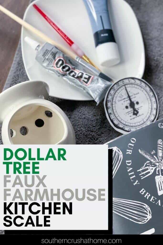 dollar tree farmhouse kitchen scale diy PIN