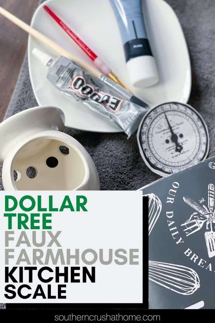 Dollar Tree Farmhouse Kitchen Scale DIY Southern Crush at Home