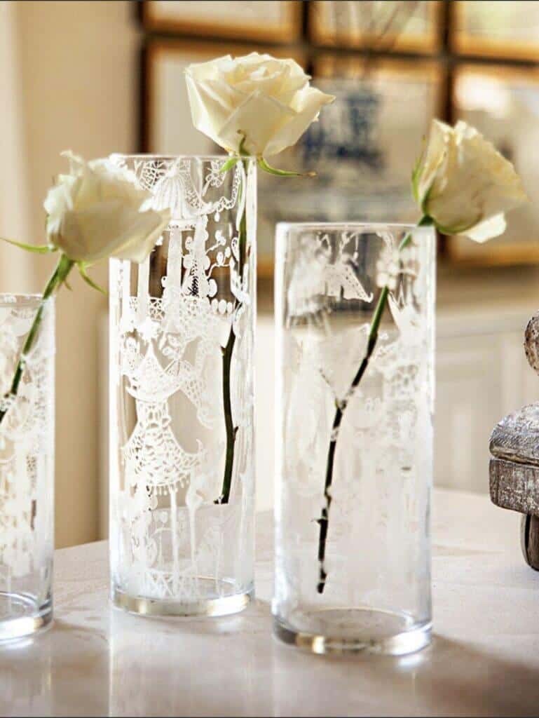 glass etching vases