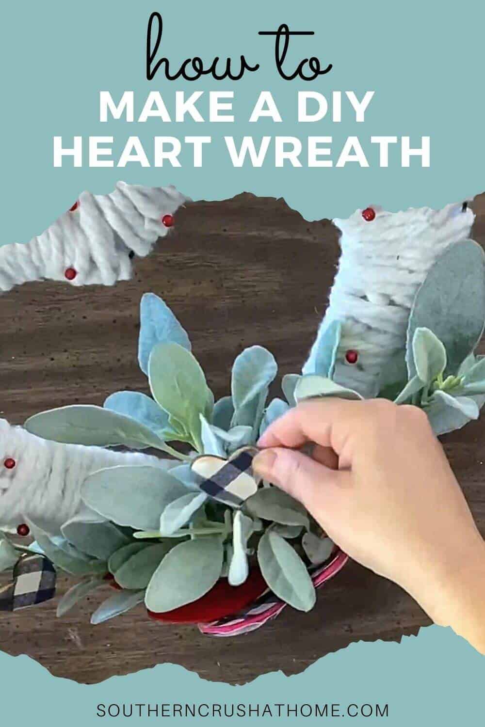 heart wreath diy PIN